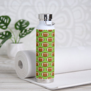 American Football Rugby Ball Pattern Trinkflasche