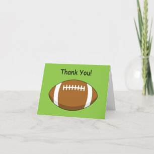 American Football Rugby Ball Personalisieren Dankeskarte