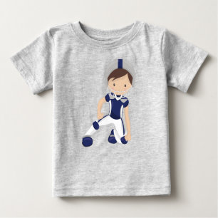American Football, Rugby, Niedlich Boy, Braun Haar Baby T-shirt