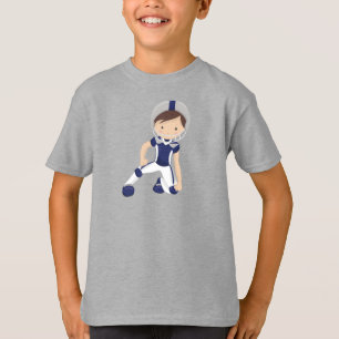 American Football, Rugby, Niedlich Boy, Braun Haar T-Shirt