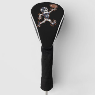 American Football Skeleton Halloween Football Golf Headcover