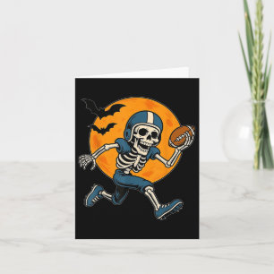 American Football Skeleton Halloween Sport Fantasy Karte