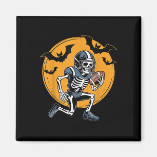 American Football Skeleton Halloween Sport Fantasy Magnet