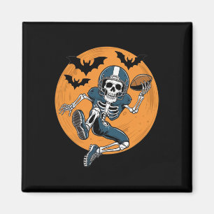 American Football Skeleton Halloween Sport Fantasy Magnet