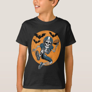 American Football Skeleton Halloween Sport Fantasy T-Shirt