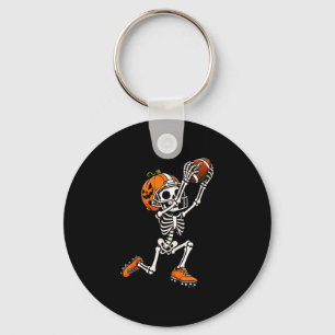 American-Football-Skelett Halloween-Kürbis Schlüsselanhänger