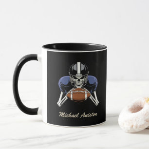 American Football Skeletter Spieler Geübter Brauch Tasse