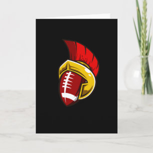 American Football Spartan Football Player Karte