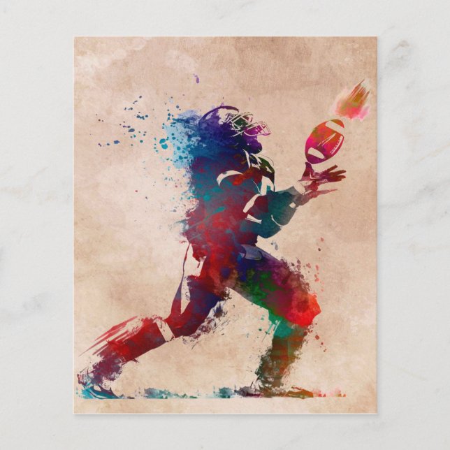 American Football-Spiel Flyer (Vorne)