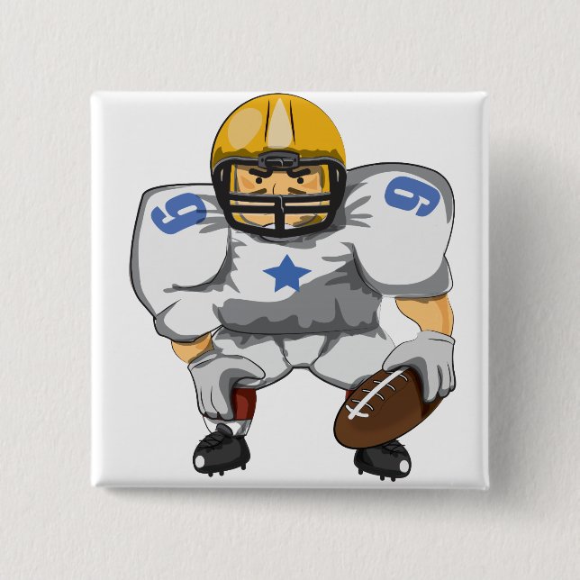 American Football-Spieler Button (Vorderseite)