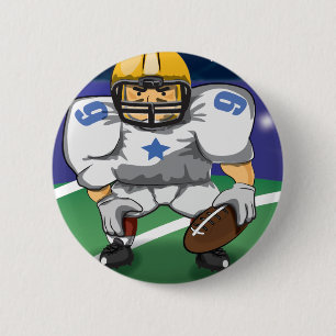 American Football-Spieler Button