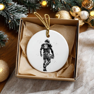 American-Football-Spieler Keramik Ornament