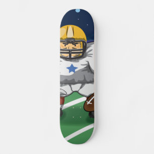 American-Football-Spieler Skateboard