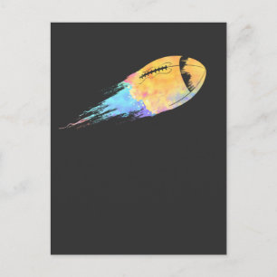 American Football Splint Farben Postkarte