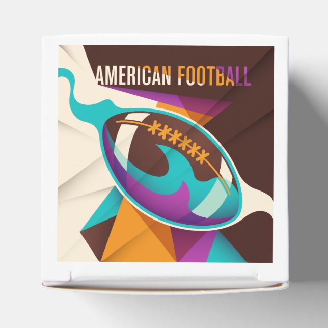 American Football Sport Ball Abstrakt Geschenkschachtel (Oben)