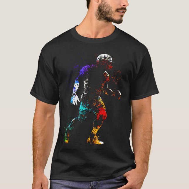 American Football Sport Ball Player T-Shirt (Vorderseite)