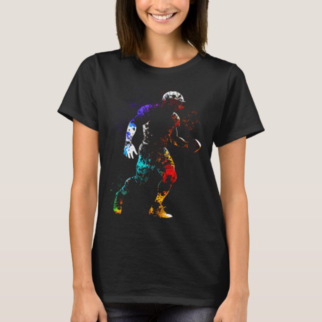 American Football Sport Ball Player T-Shirt (Vorderseite)