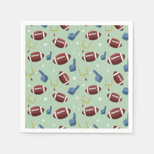 American Football Sport Pattern Serviette