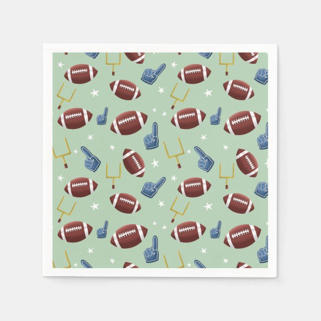 American Football Sport Pattern Serviette (Vorderseite)