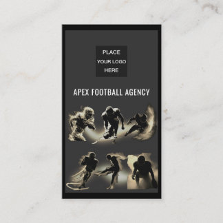 American Football Sports Management-Sepia  Visitenkarte