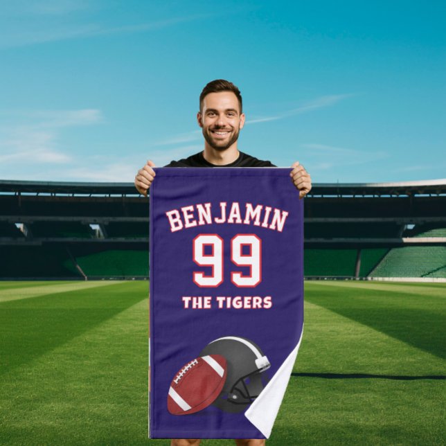 american Football sports towel, coach bath towel Handtuch (Von Creator hochgeladen)