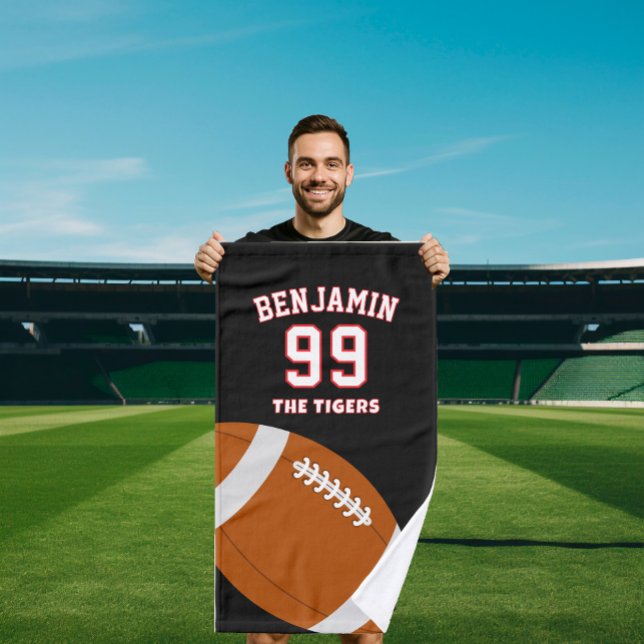 american Football sports towel, coach bath towel Handtuch (Von Creator hochgeladen)