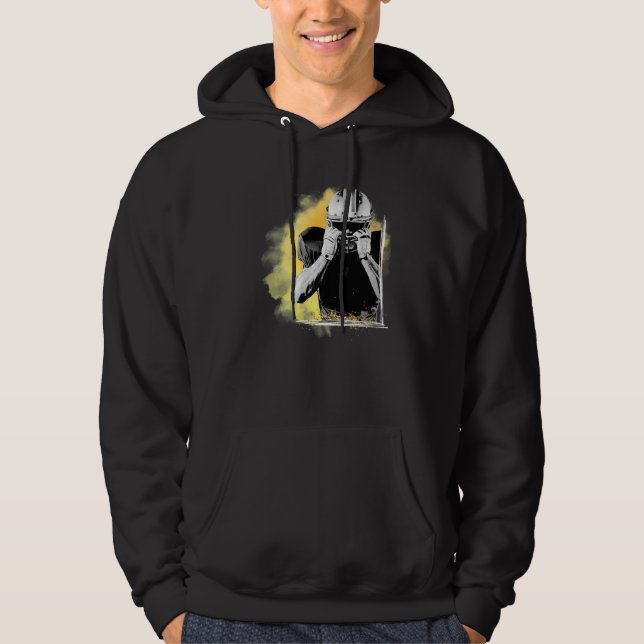American Football Sports Yellow Player  Hoodie (Vorderseite)
