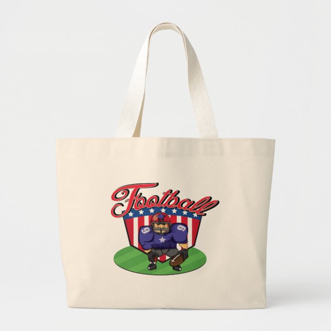 American Football Star Jumbo Stoffbeutel (Vorne)