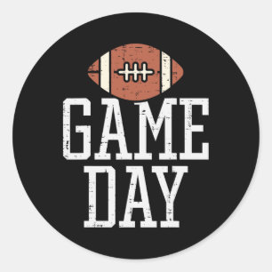 American Football Team Coach Men W Runder Aufkleber