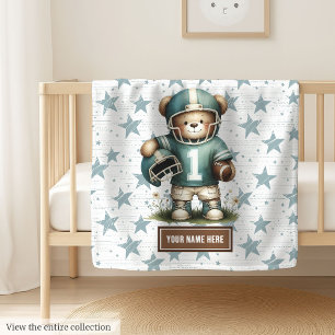 American Football Teddy Blanket für Kleine Jungen Fleecedecke