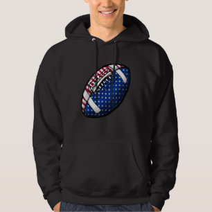 American Football US Flag Patriotic 4. Juli Ki Hoodie