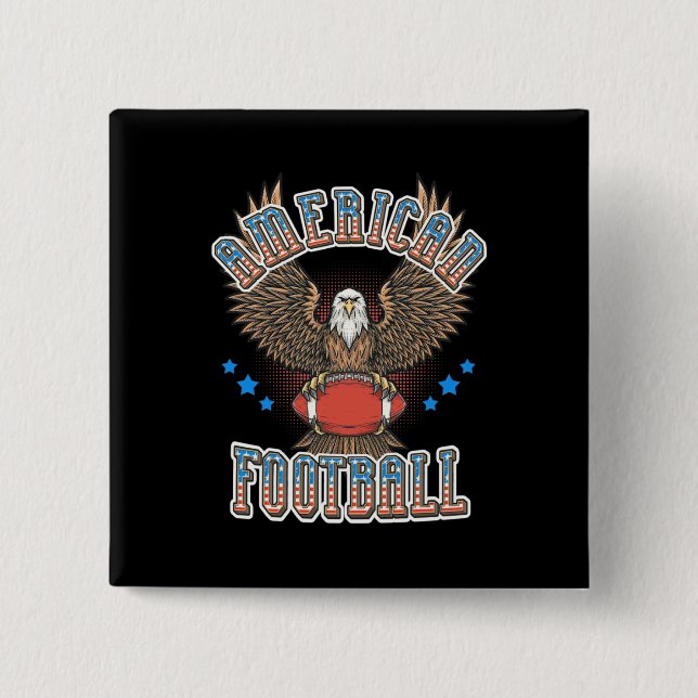 American Football USA Flag Button (Vorderseite)