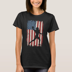 American Football USA Flag Lineman Spielertrainer  T-Shirt