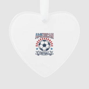 American-Football-Vintage-Fußball-Shirt-Design Ornament