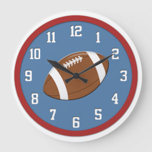 American Football Wall Clock Große Wanduhr
