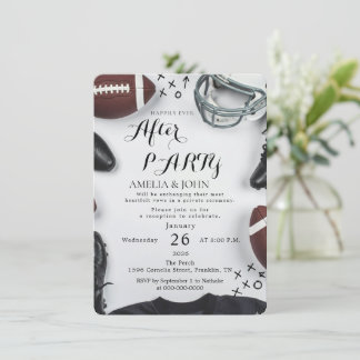 American football weddings invitation einladung