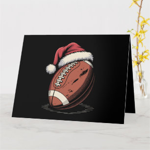 American Football Weihnachtsmannmütze Sports Weihn Karte