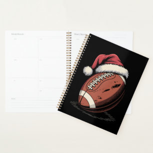 American Football Weihnachtsmannmütze Sports Weihn Planer