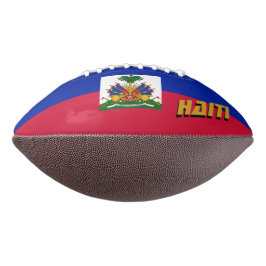 American Football with Haitian Flag / Haiti