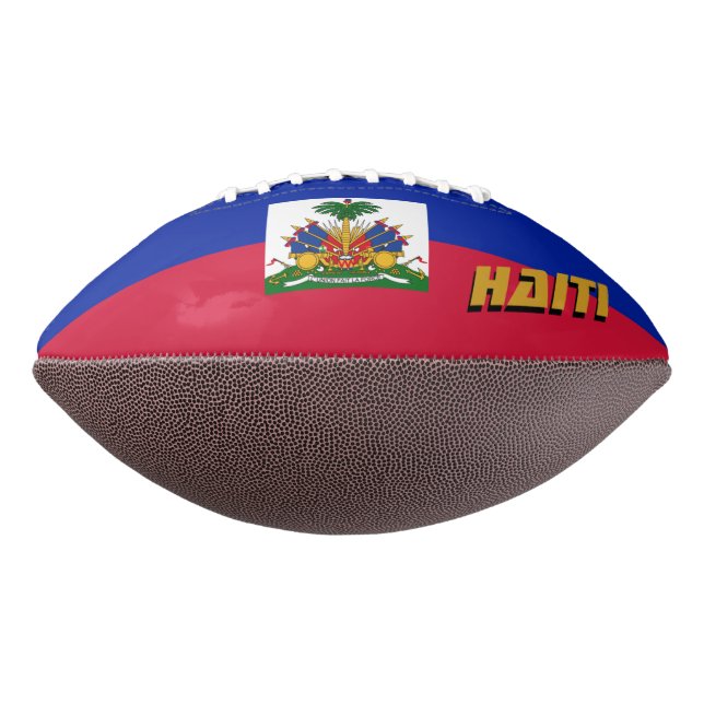 American Football with Haitian Flag / Haiti (Gedreht 270)