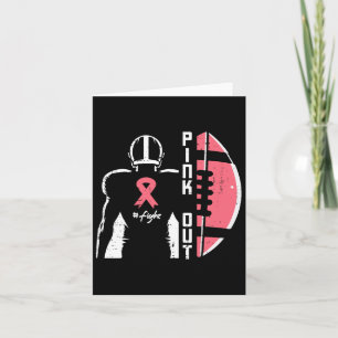 American Footbyll Pink Out Awareness Karte