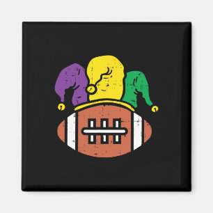 American Footbyll Rug Mardi Gras Carnival Celebrat Magnet