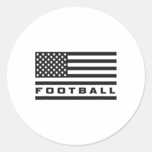 American Footll Apparel - Footll 4 Runder Aufkleber