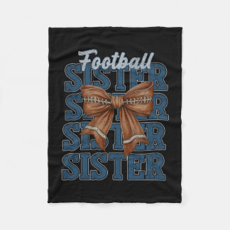 American Footll Sister Coquette Bow Thanksgiving F Fleecedecke