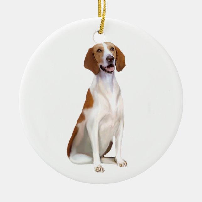 American Foxhound (A) Keramik Ornament (Vorne)