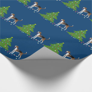 American Foxhound Christmas Design Geschenkpapier