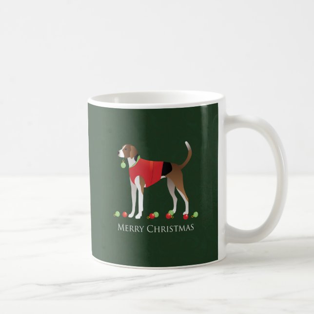 American Foxhound Christmas Kaffeetasse (Rechts)