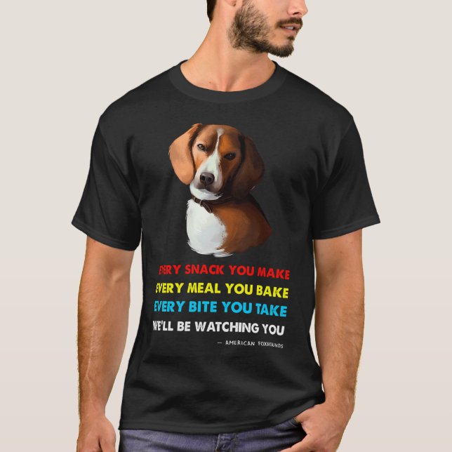 American Foxhound Dog American Foxhound T-Shirt (Vorderseite)