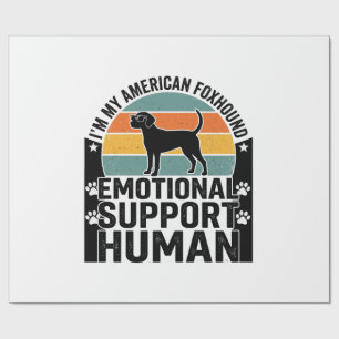 American Foxhound Emotionaler Unterstützungsmensch Geschenkpapier