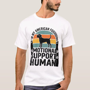 American Foxhound Emotionaler Unterstützungsmensch T-Shirt